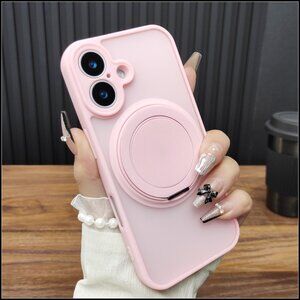 Pink Rotating Ring Stand MagSafe Case